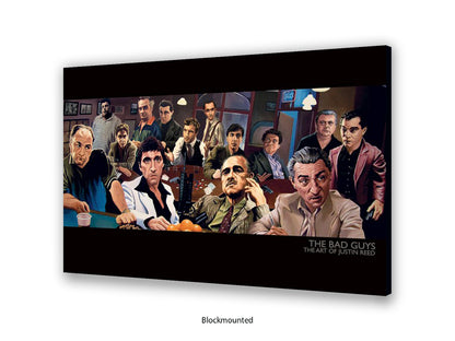 The Bad Guys Gangster Cinema Art Poster | Justin Reed