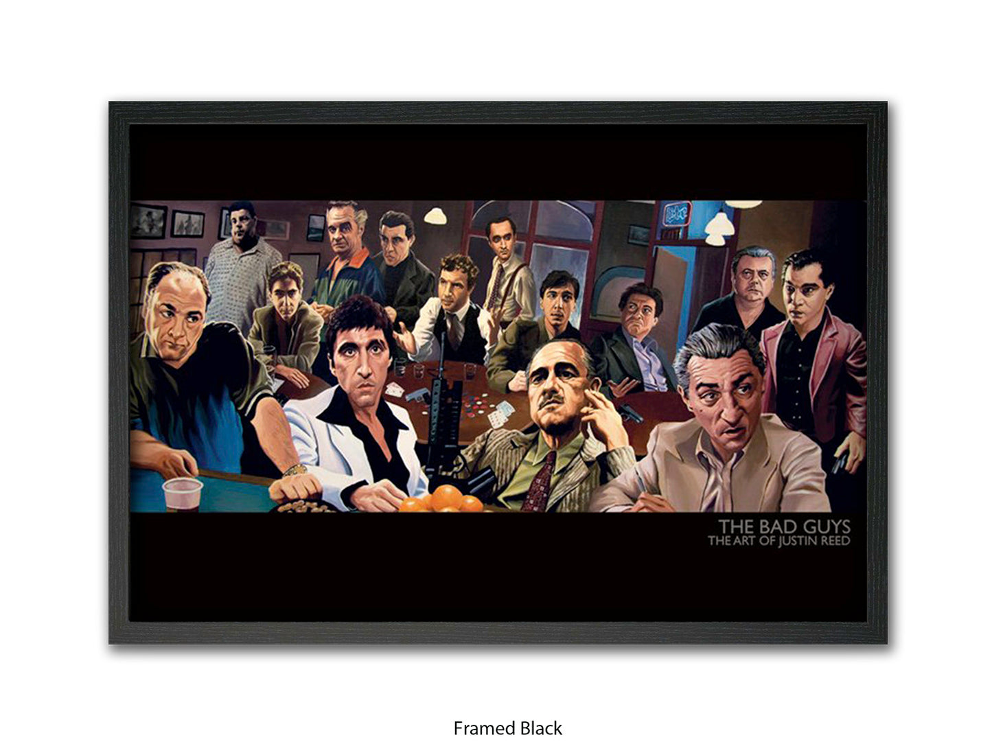 The Bad Guys Gangster Cinema Art Poster | Justin Reed