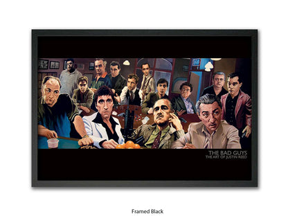 The Bad Guys Gangster Cinema Art Poster | Justin Reed