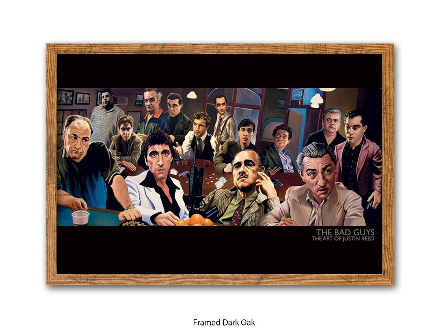 The Bad Guys Gangster Cinema Art Poster | Justin Reed