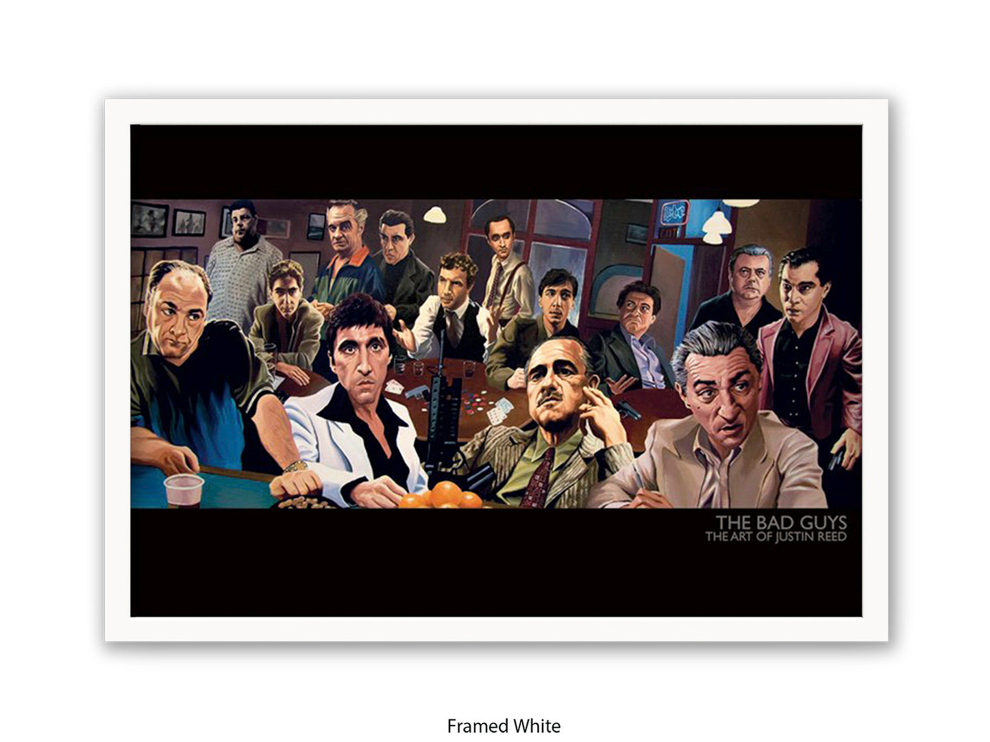 The Bad Guys Gangster Cinema Art Poster | Justin Reed