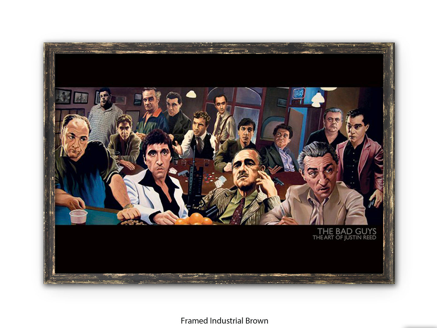 The Bad Guys Gangster Cinema Art Poster | Justin Reed