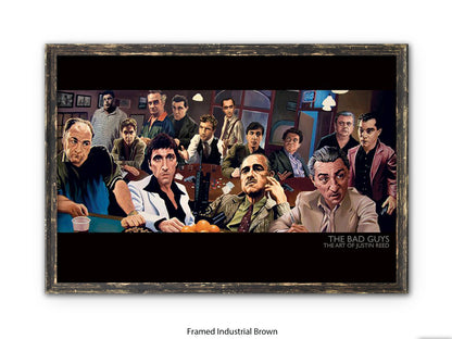 The Bad Guys Gangster Cinema Art Poster | Justin Reed