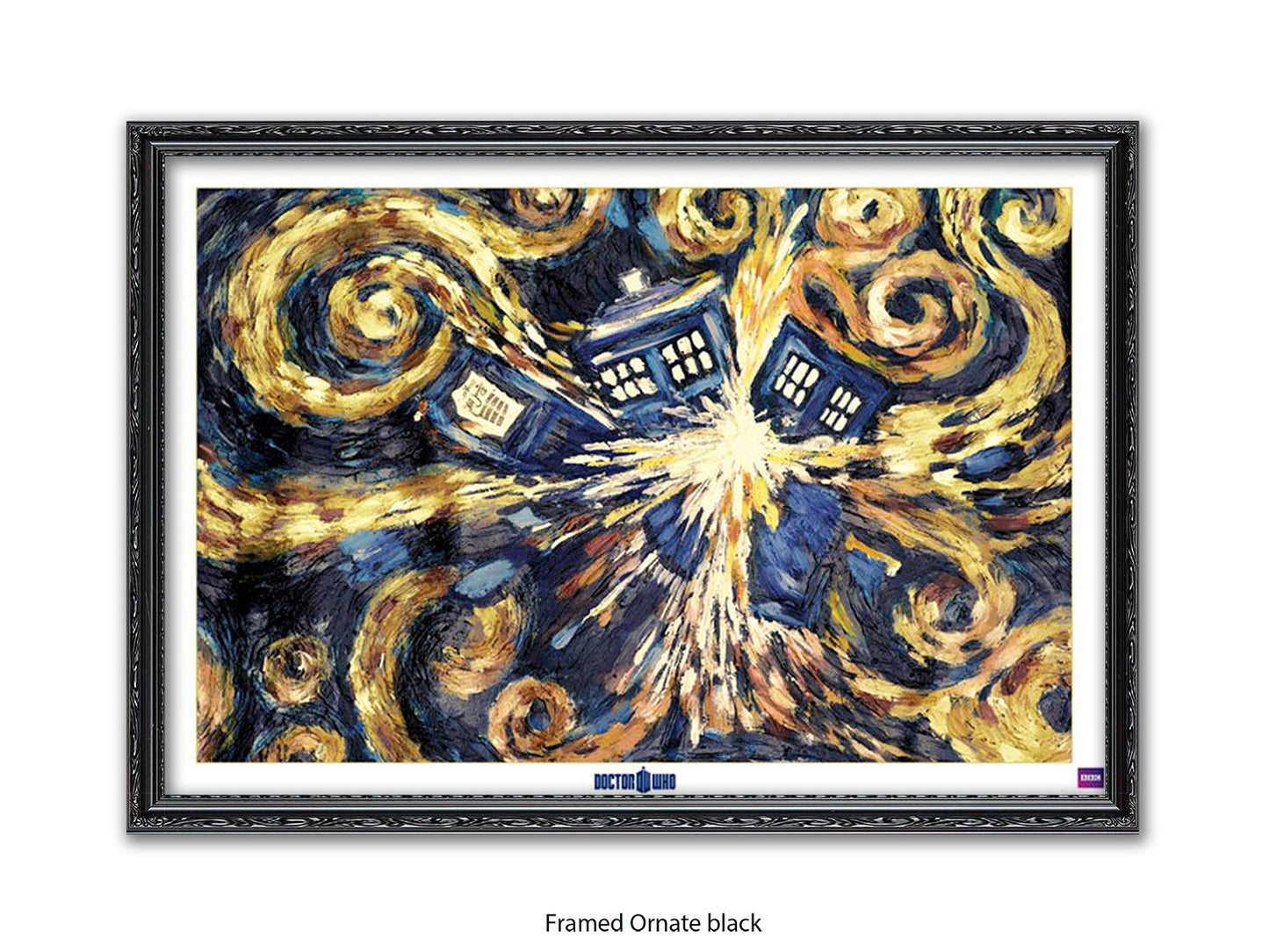 Doctor Who poster | the iconic Exploding TARDIS | Van Gogh Style artwork