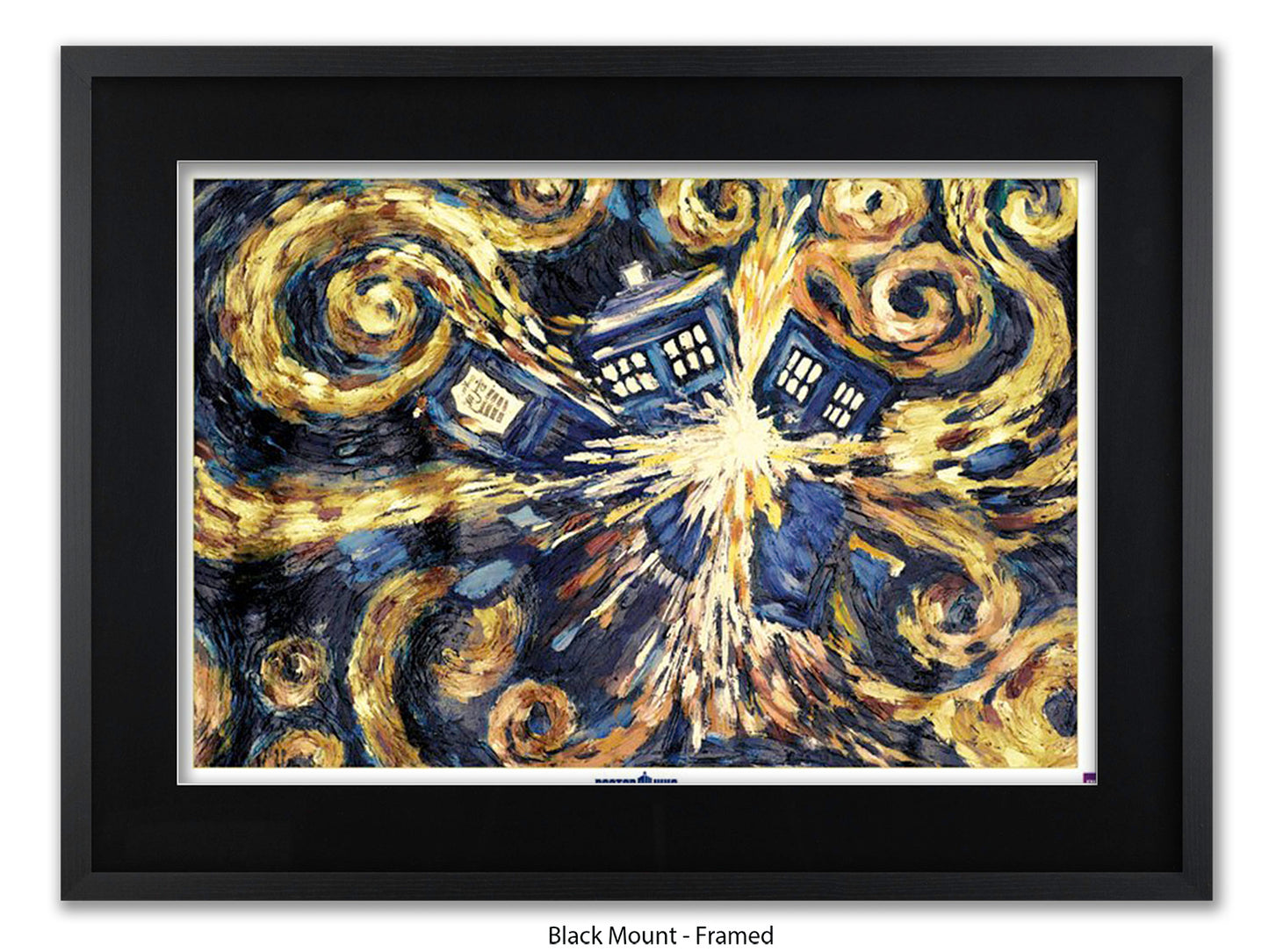 Doctor Who poster | the iconic Exploding TARDIS | Van Gogh Style artwork
