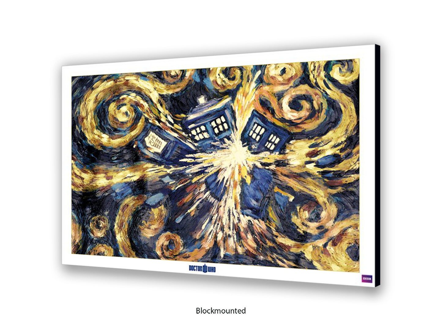 Doctor Who poster | the iconic Exploding TARDIS | Van Gogh Style artwork
