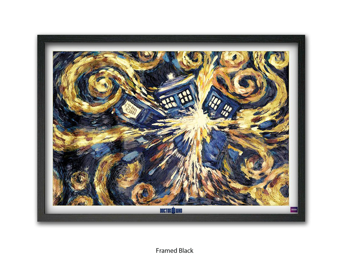 Doctor Who poster | the iconic Exploding TARDIS | Van Gogh Style artwork