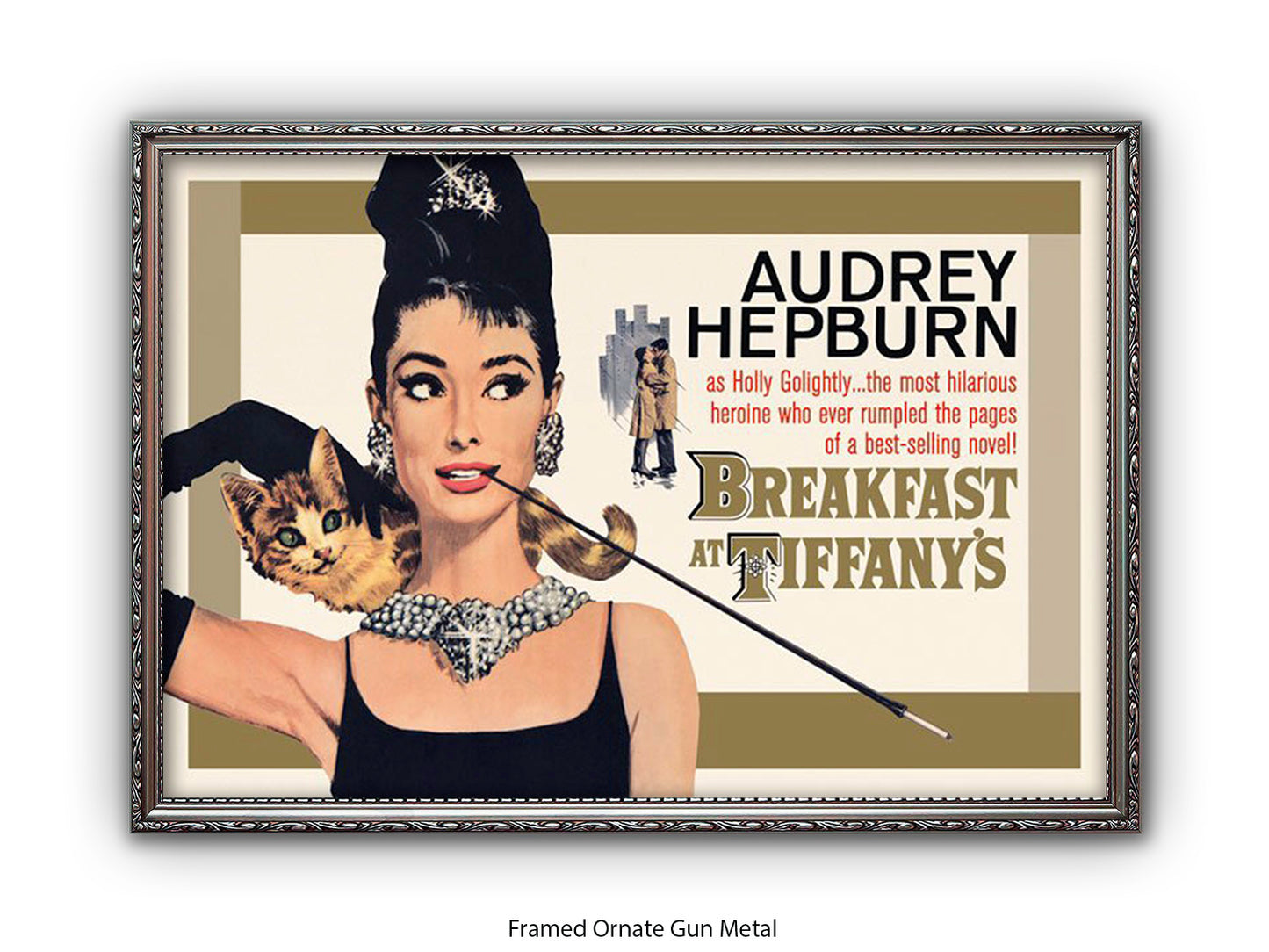 Audrey Hepburn Poster | Breakfast at Tiffany's | Art