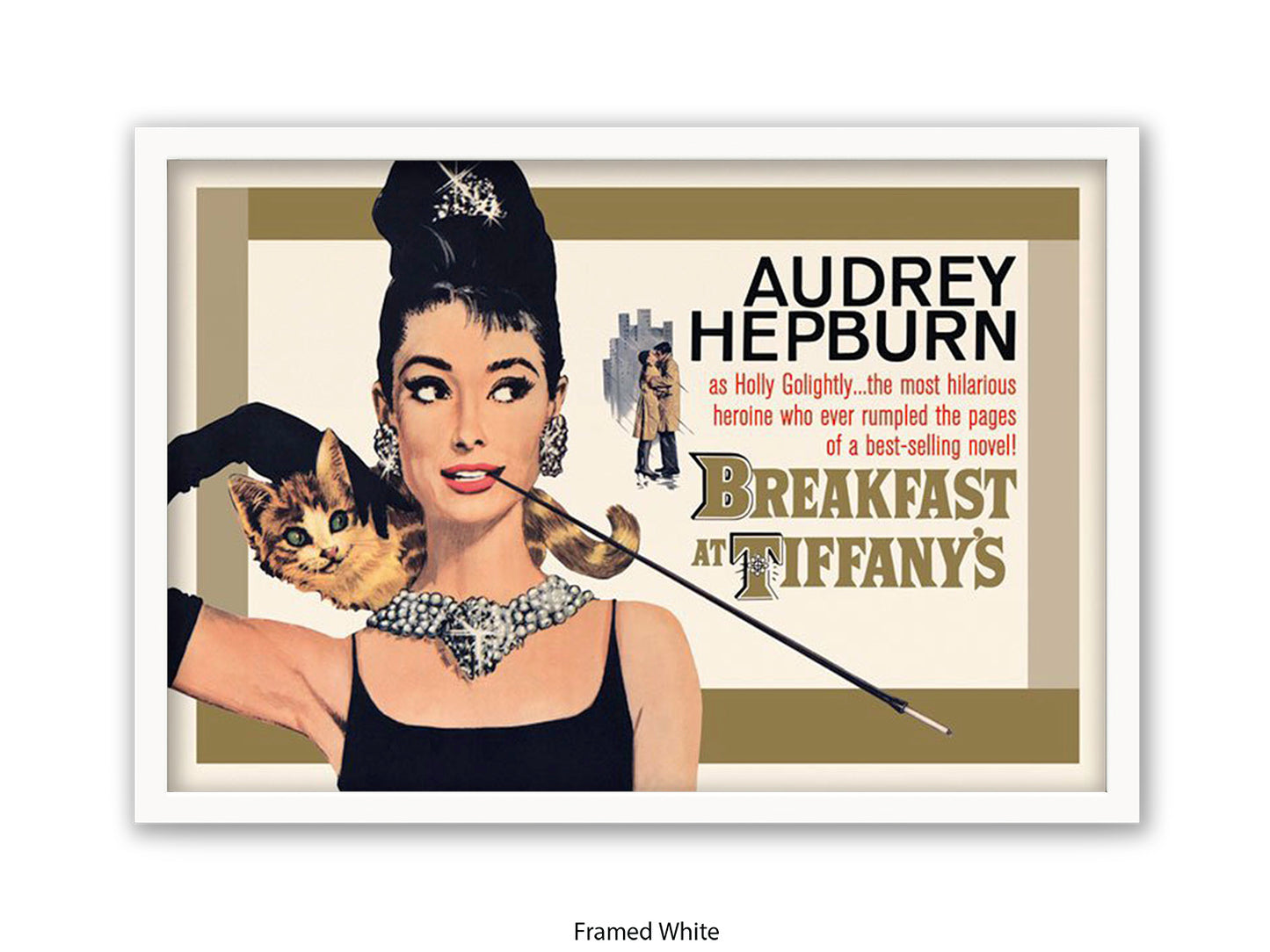 Audrey Hepburn Poster | Breakfast at Tiffany's | Art