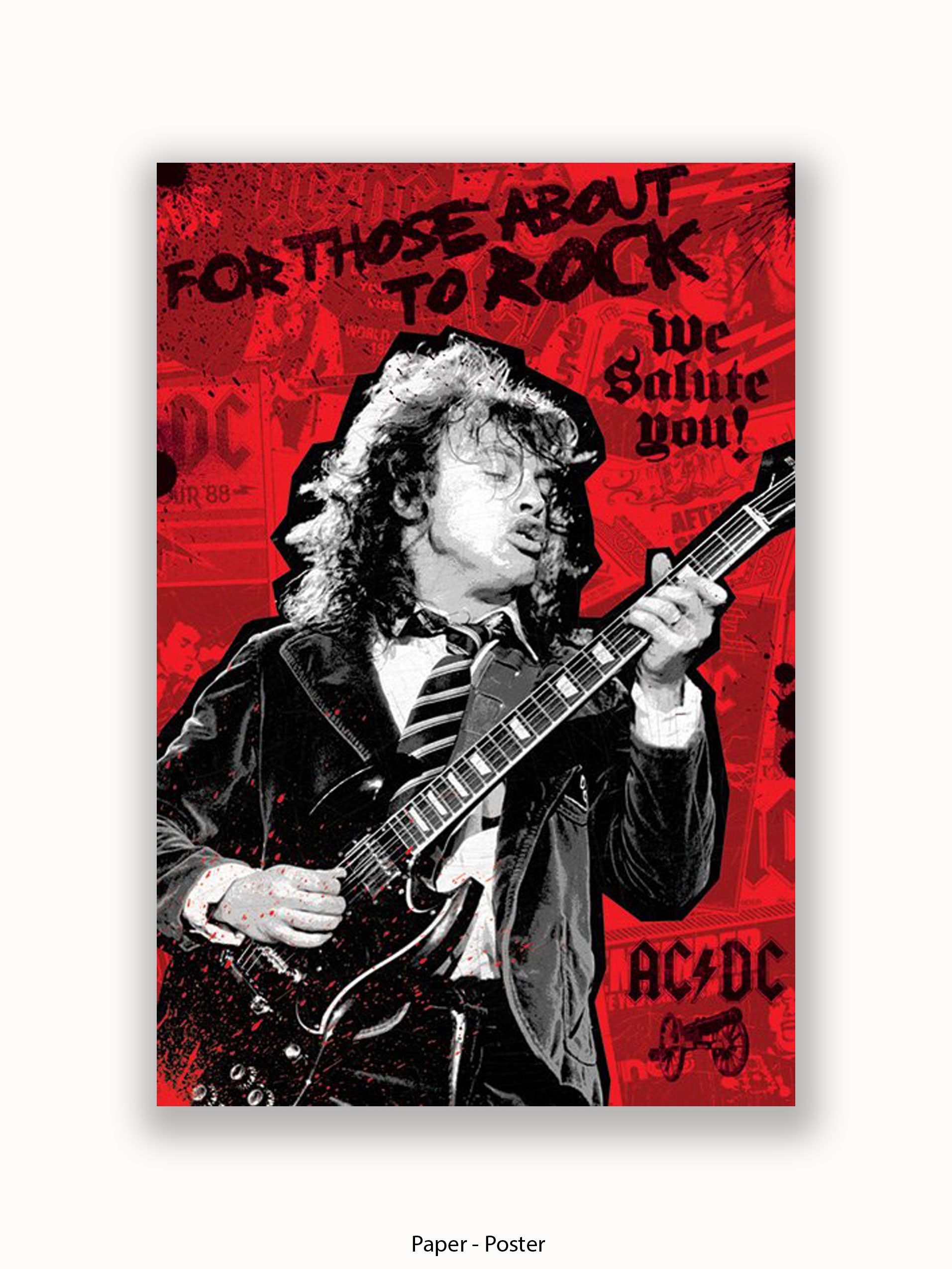 AC/DC For Those About To Rock Poster – www.onawallnearyou.com
