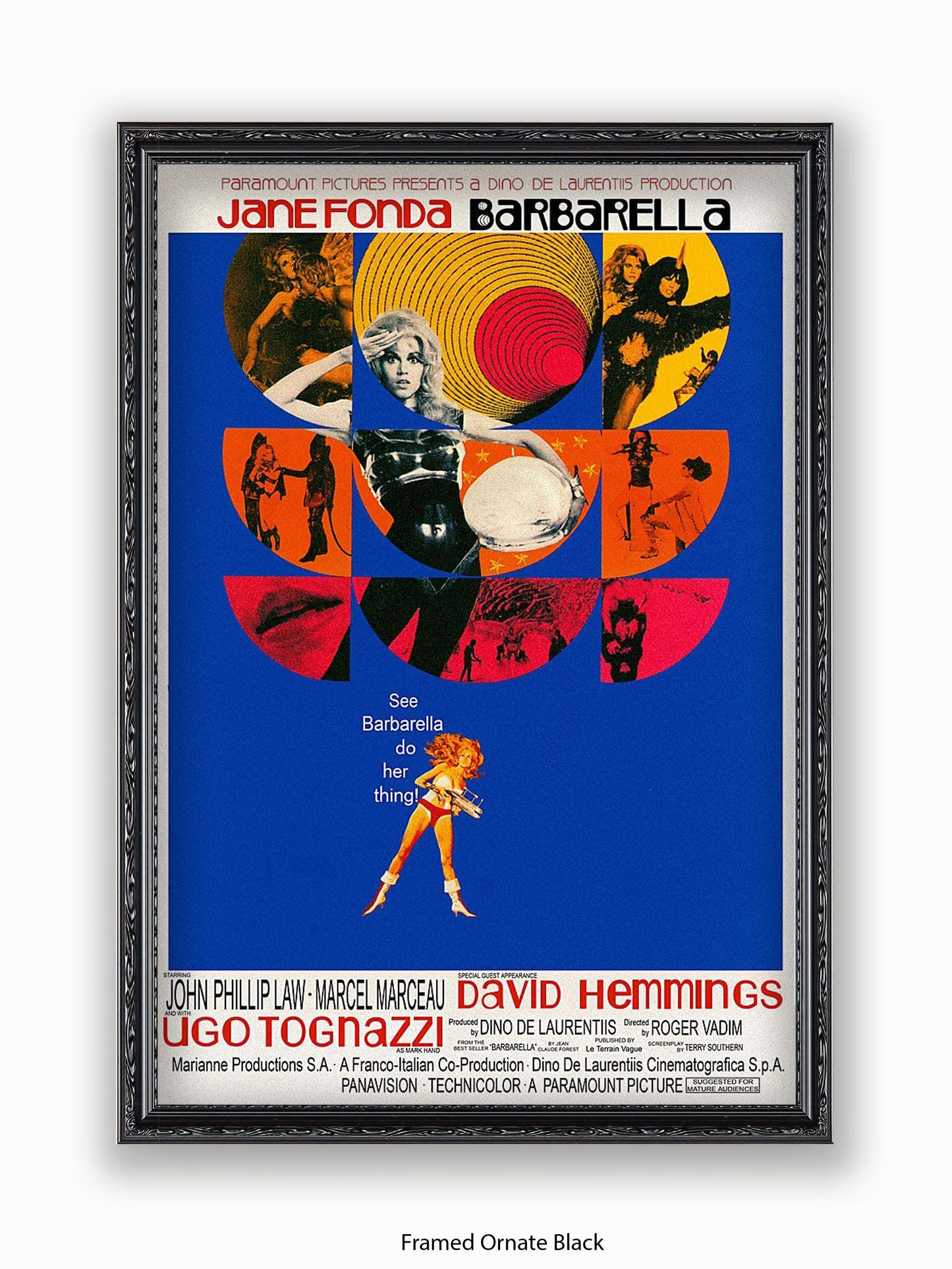 Barbarella  Blue  Poster