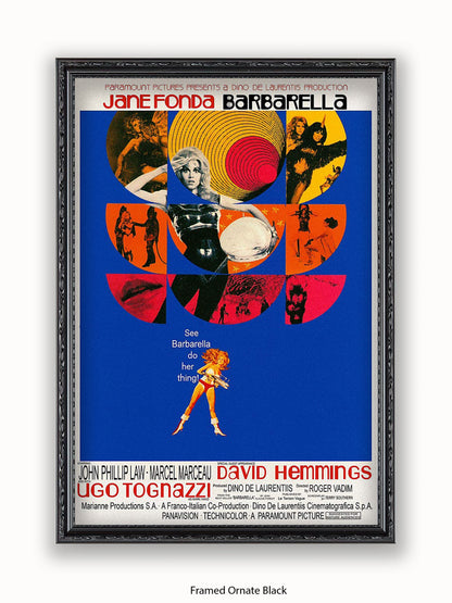 Barbarella  Blue  Poster