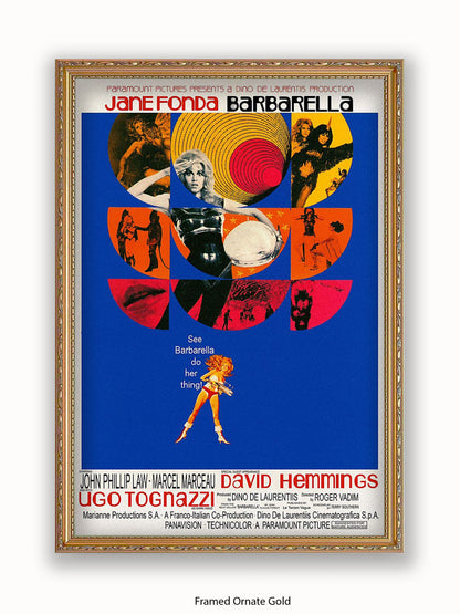 Barbarella  Blue  Poster