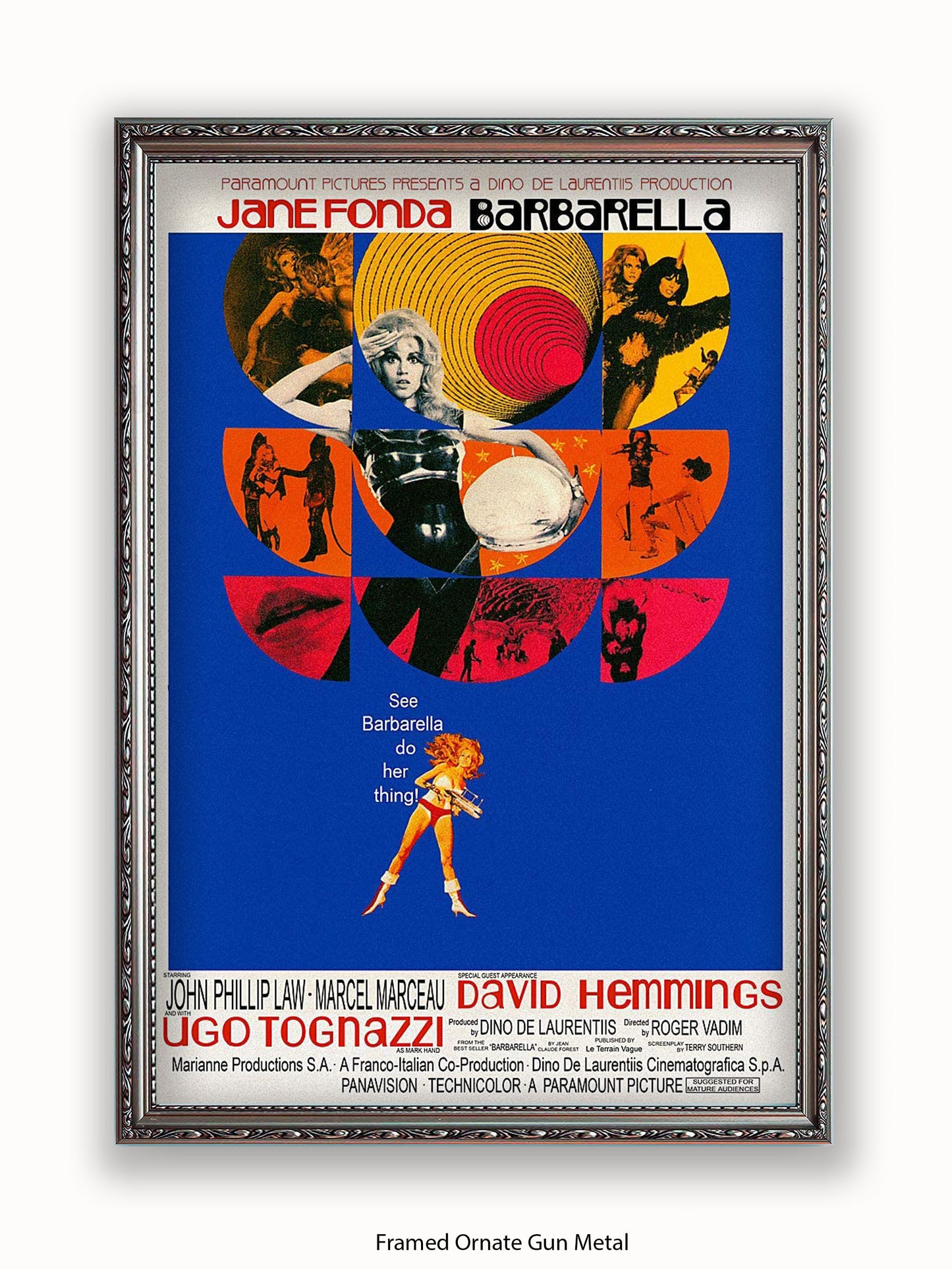 Barbarella  Blue  Poster