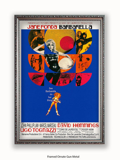 Barbarella  Blue  Poster