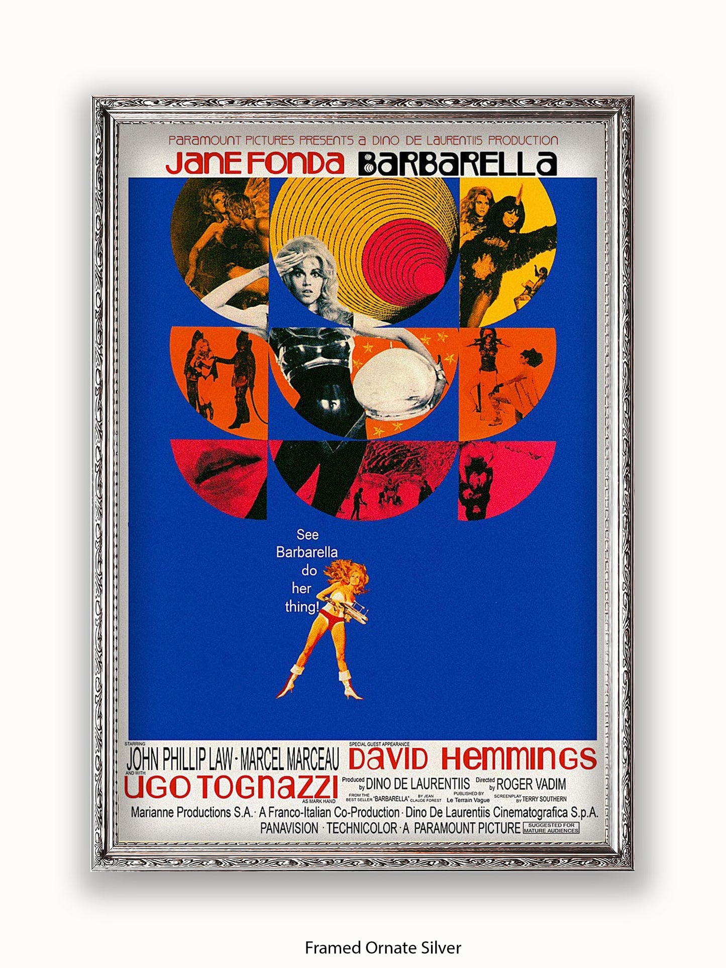 Barbarella  Blue  Poster