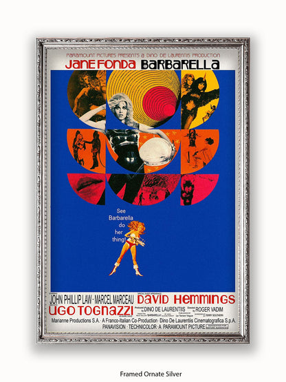 Barbarella  Blue  Poster