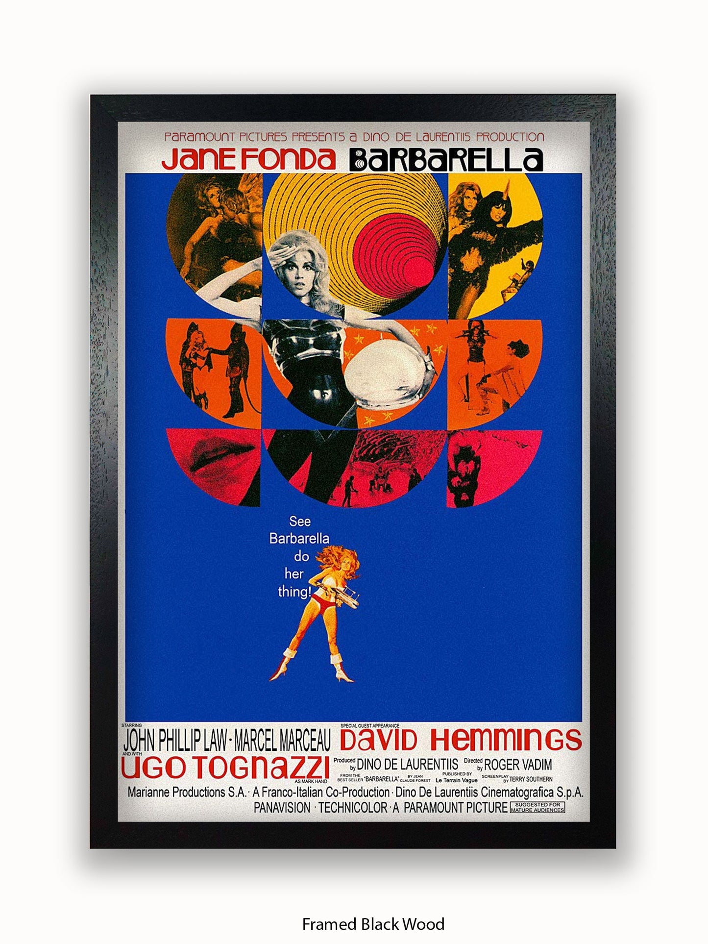 Barbarella  Blue  Poster