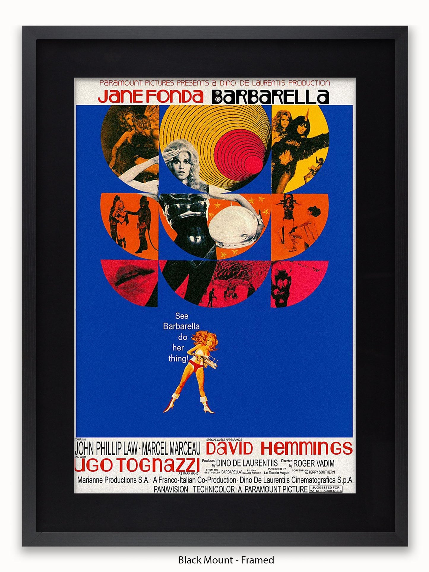 Barbarella  Blue  Poster