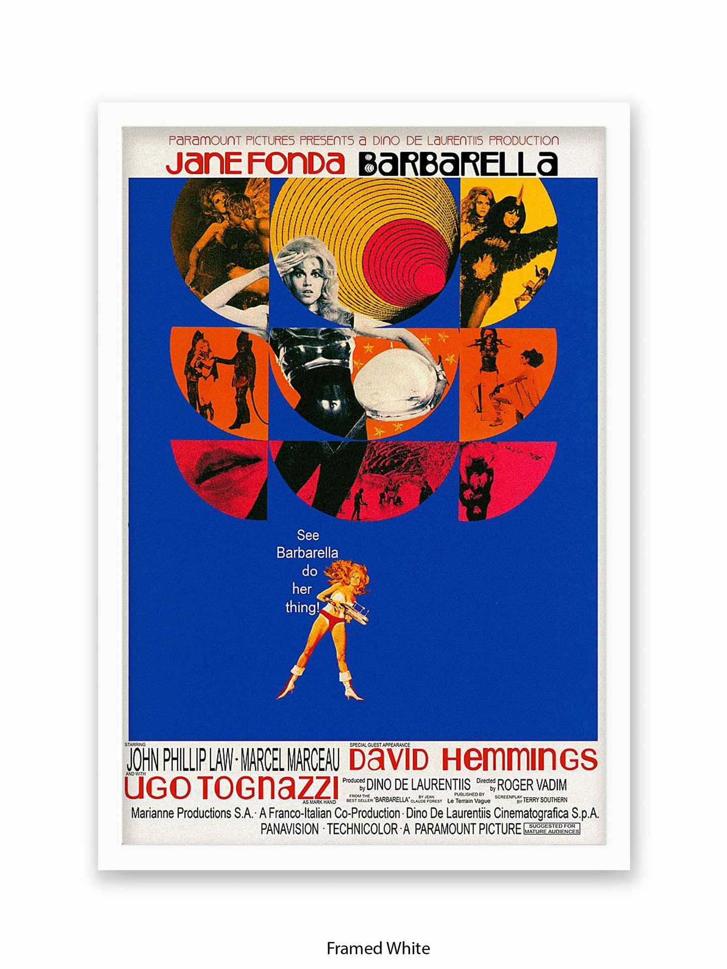 Barbarella  Blue  Poster