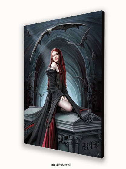 Anne Stokes  Await The Night Poster