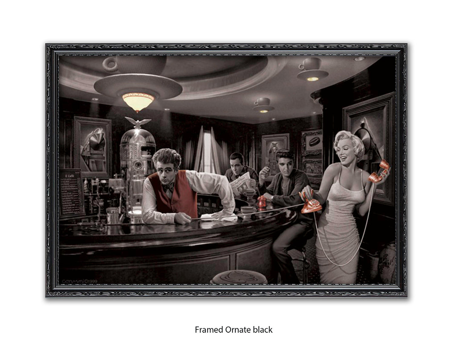 Hollywood Legends Cafe Art Poster | Java Dreams | Consani