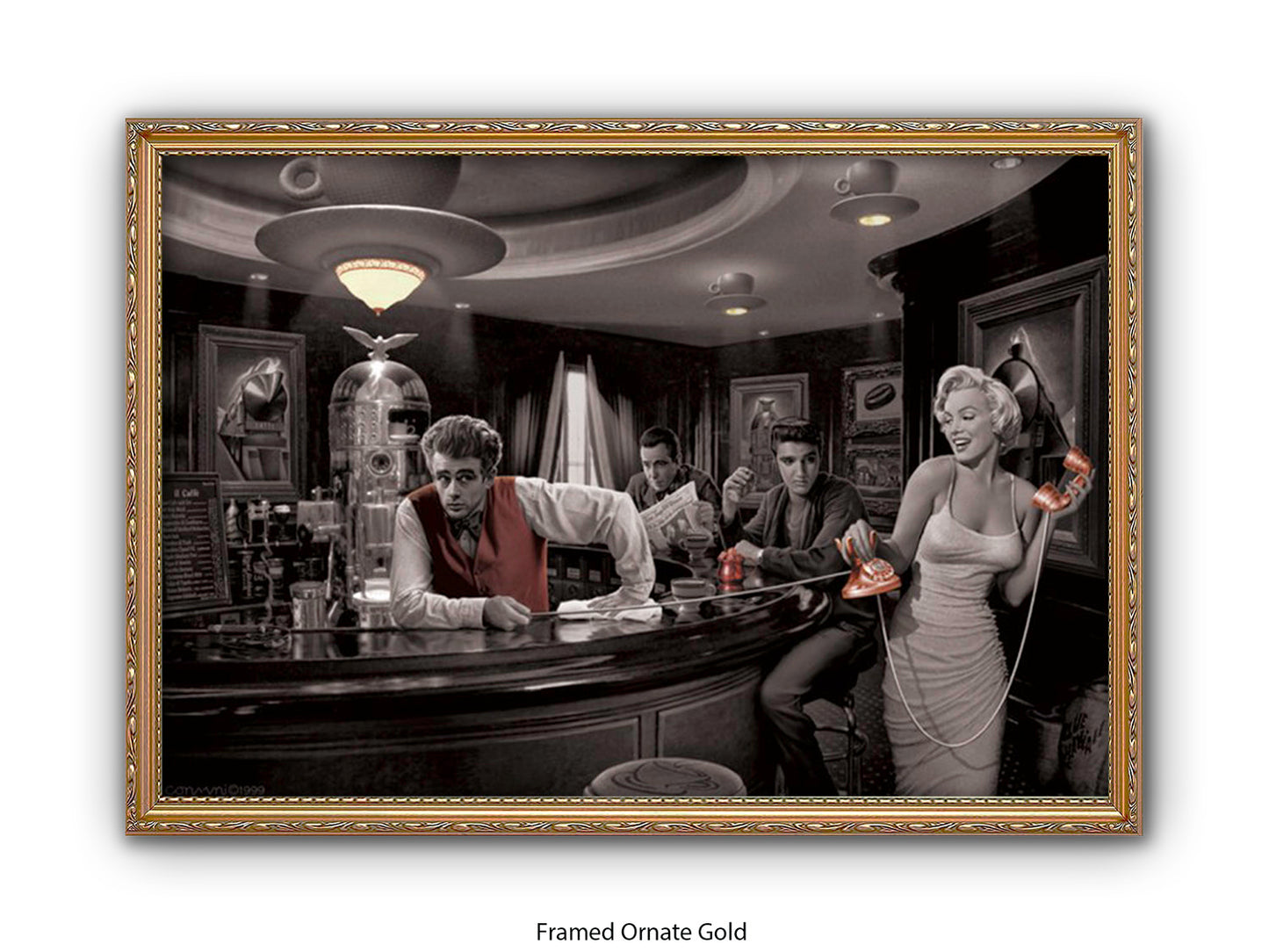 Hollywood Legends Cafe Art Poster | Java Dreams | Consani