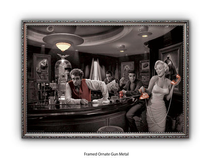 Hollywood Legends Cafe Art Poster | Java Dreams | Consani