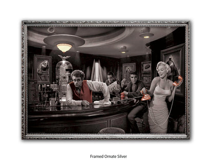 Hollywood Legends Cafe Art Poster | Java Dreams | Consani