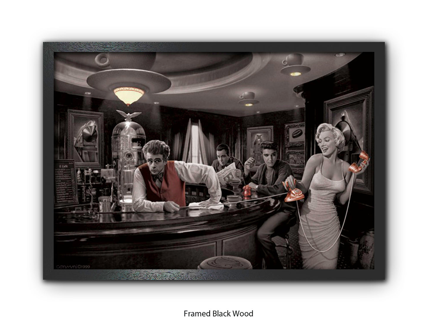 Hollywood Legends Cafe Art Poster | Java Dreams | Consani