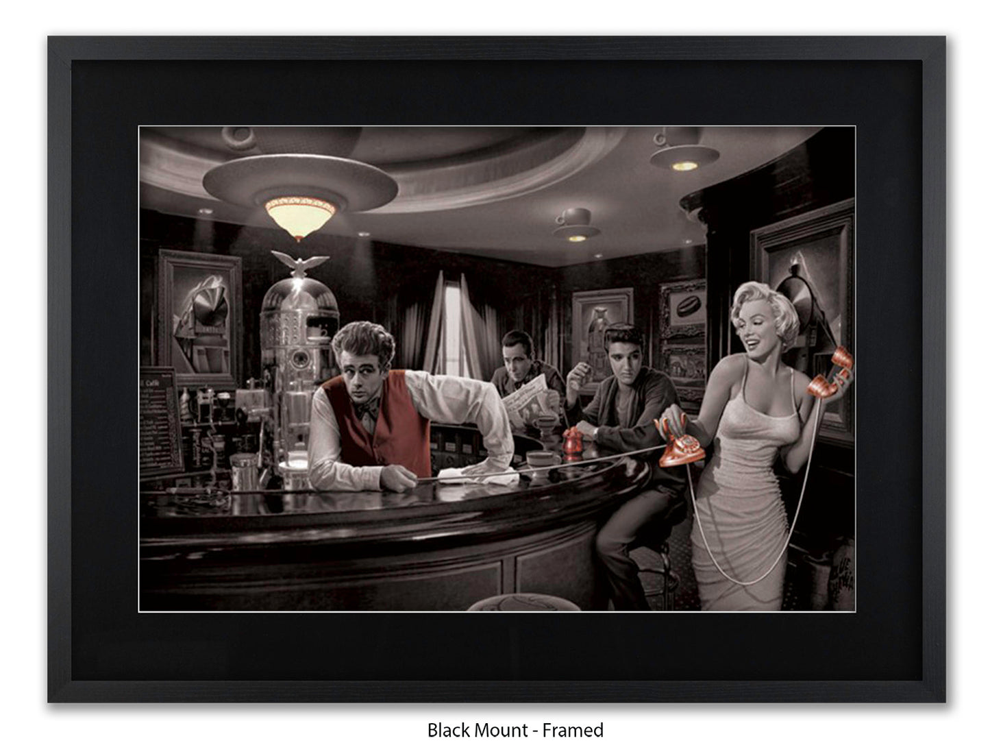 Hollywood Legends Cafe Art Poster | Java Dreams | Consani