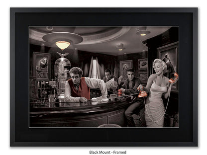 Hollywood Legends Cafe Art Poster | Java Dreams | Consani
