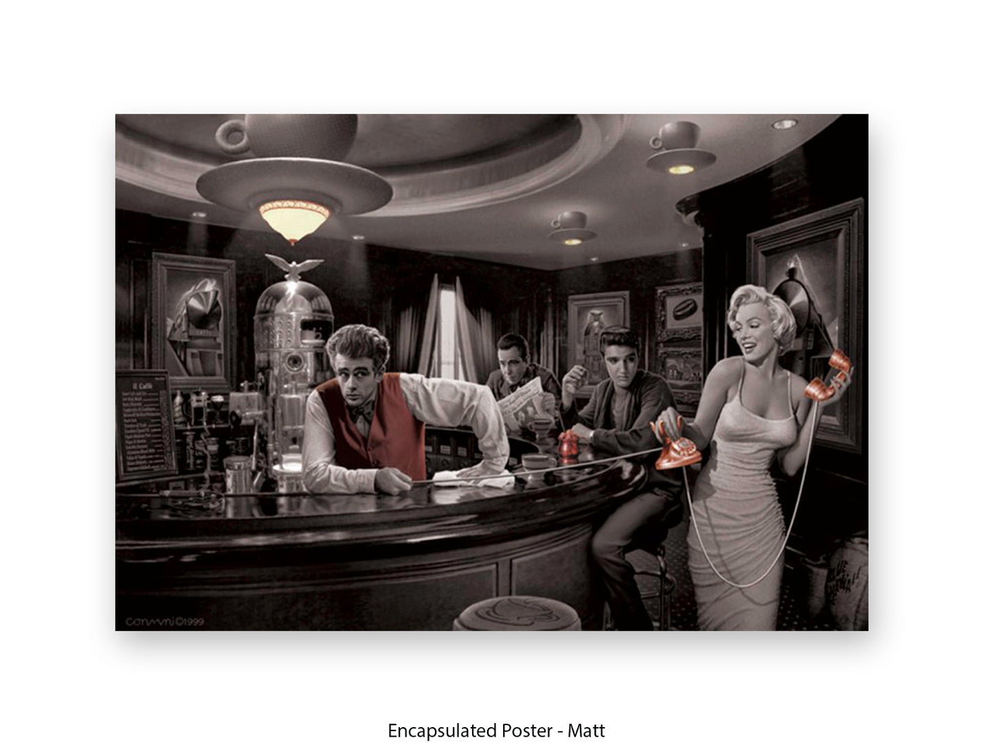 Hollywood Legends Cafe Art Poster | Java Dreams | Consani