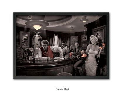Hollywood Legends Cafe Art Poster | Java Dreams | Consani