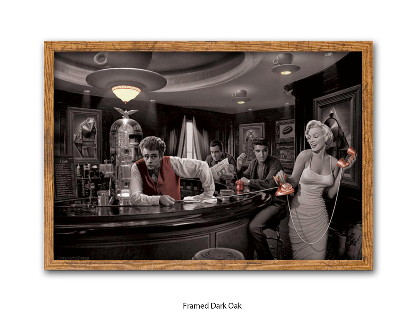 Hollywood Legends Cafe Art Poster | Java Dreams | Consani