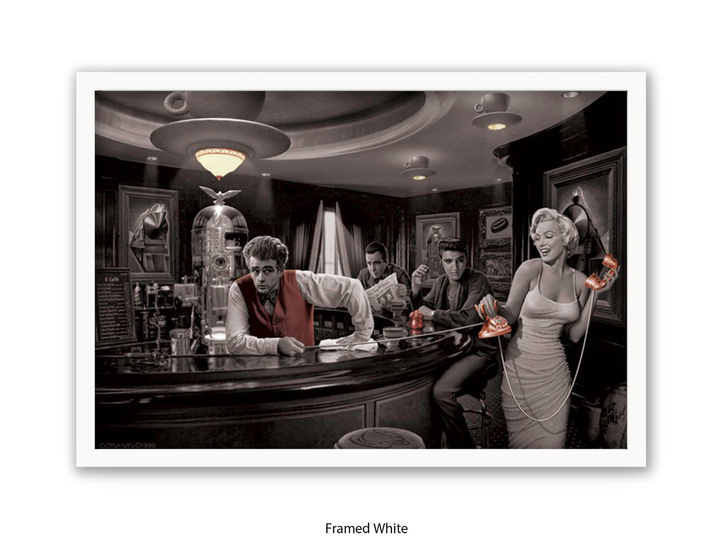 Hollywood Legends Cafe Art Poster | Java Dreams | Consani