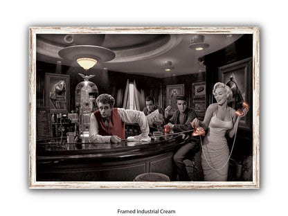 Hollywood Legends Cafe Art Poster | Java Dreams | Consani