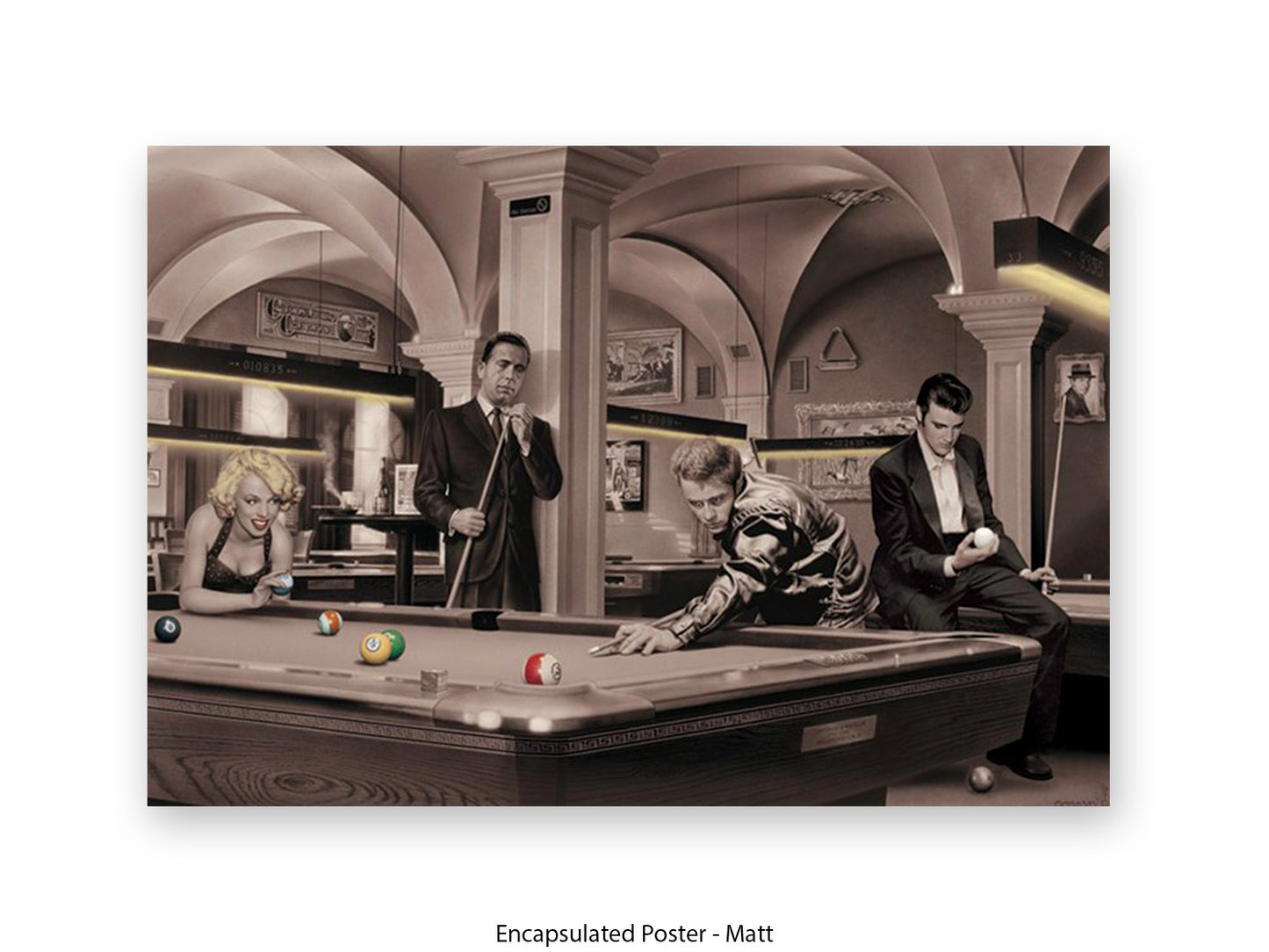 Pool Sharks - Chris Consani Hollywood Legends Fantasy Art Poster