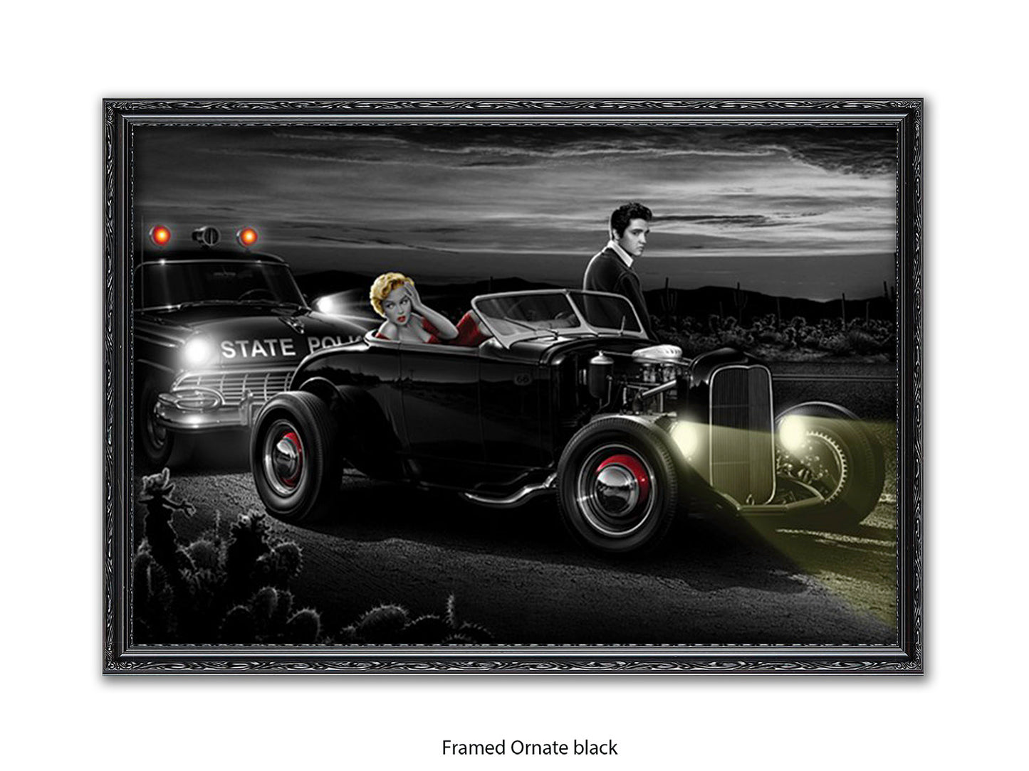 Last Run - Chris Consani Hollywood Legends Hot Rod Fantasy Art Poster