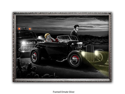 Last Run - Chris Consani Hollywood Legends Hot Rod Fantasy Art Poster