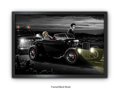 Last Run - Chris Consani Hollywood Legends Hot Rod Fantasy Art Poster
