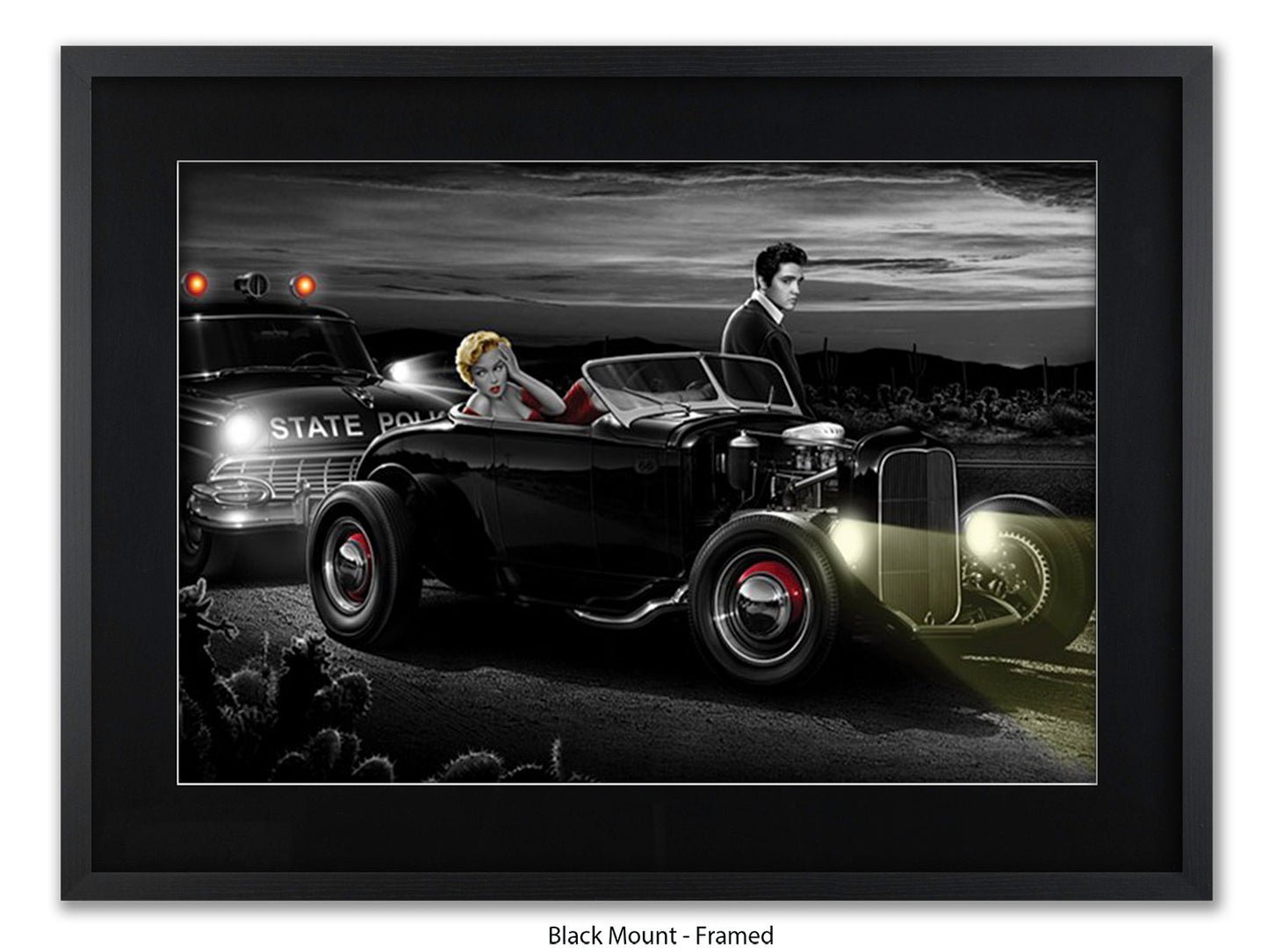 Last Run - Chris Consani Hollywood Legends Hot Rod Fantasy Art Poster