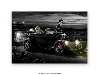 Last Run - Chris Consani Hollywood Legends Hot Rod Fantasy Art Poster