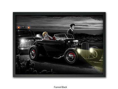 Last Run - Chris Consani Hollywood Legends Hot Rod Fantasy Art Poster
