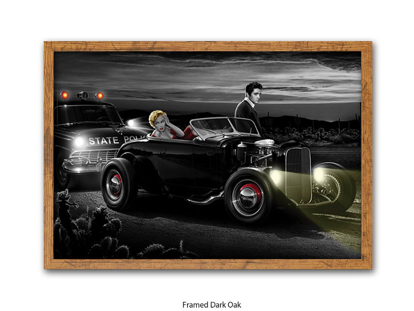 Last Run - Chris Consani Hollywood Legends Hot Rod Fantasy Art Poster