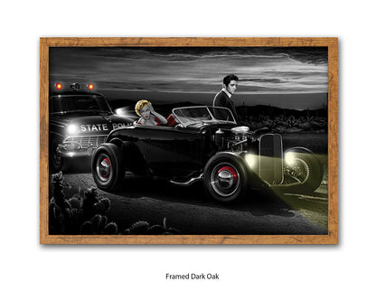 Last Run - Chris Consani Hollywood Legends Hot Rod Fantasy Art Poster