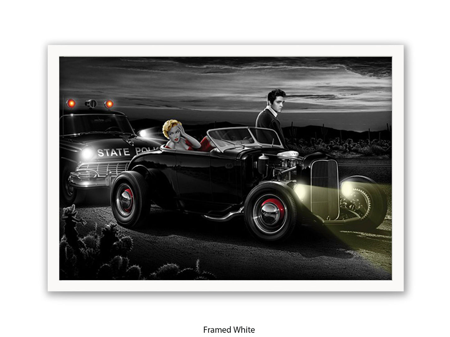 Last Run - Chris Consani Hollywood Legends Hot Rod Fantasy Art Poster