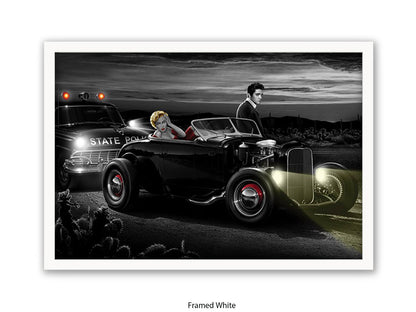 Last Run - Chris Consani Hollywood Legends Hot Rod Fantasy Art Poster