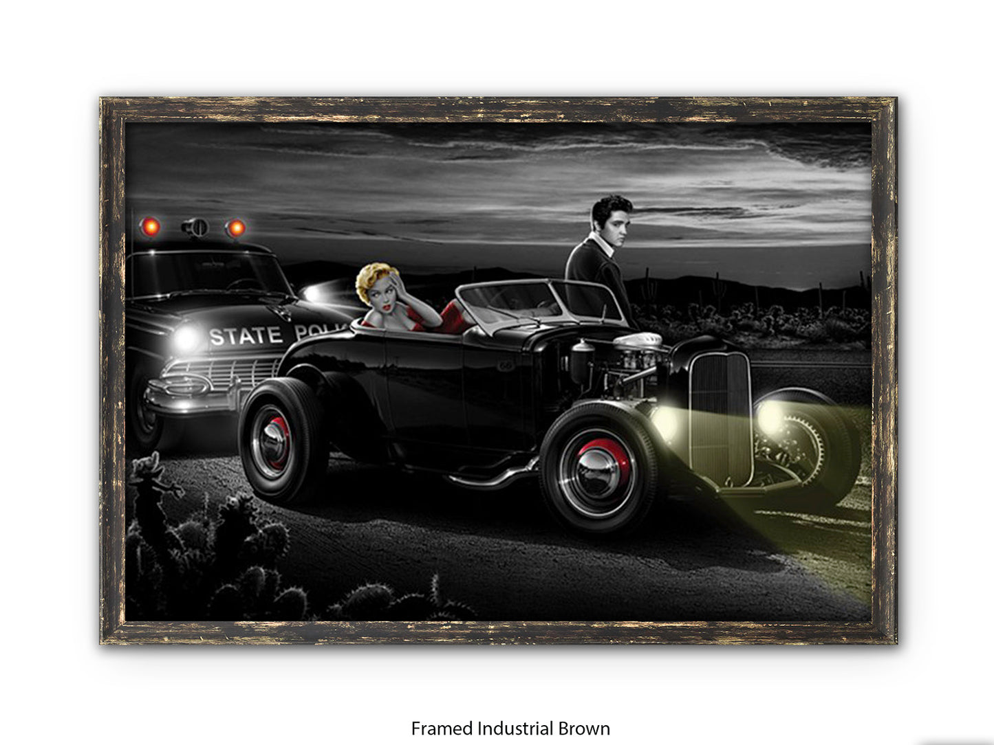 Last Run - Chris Consani Hollywood Legends Hot Rod Fantasy Art Poster