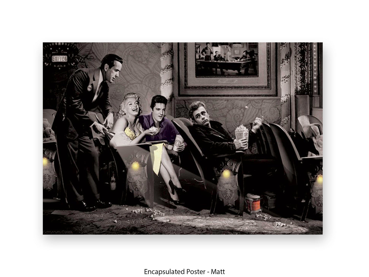 Pop Corn - Chris Consani Hollywood Legends Cinema Fantasy Art Poster